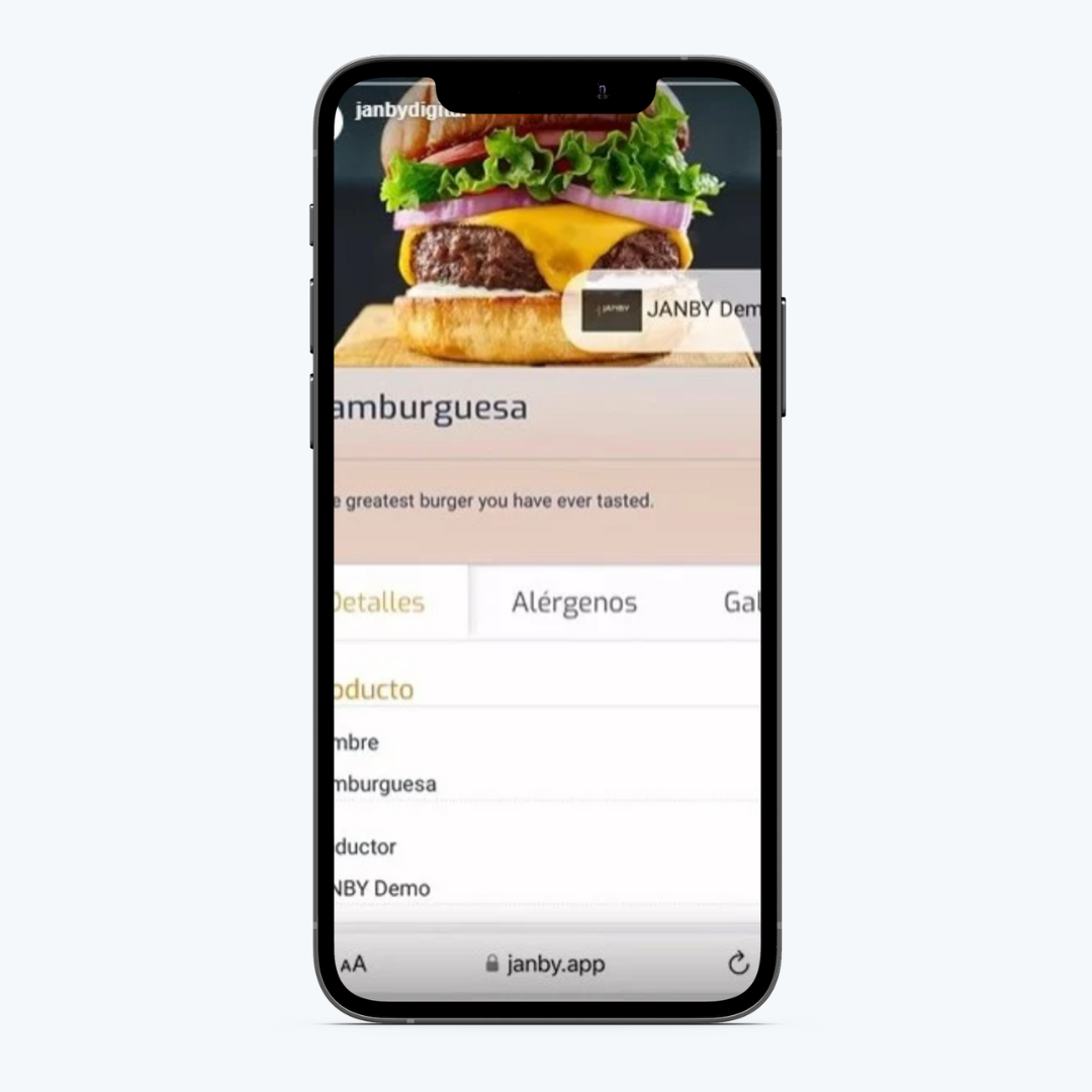 JANBY Digital Kitchen - Funcionalidades Janby Track